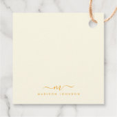 Frühlingsblumen Gelbe Osterblumentuppe zeichnend Geschenkanhänger (Rückseite)