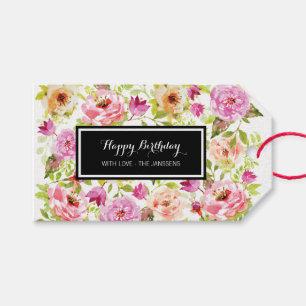 Frühlingsblumen Geschenkanhänger