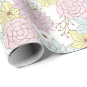 Frühlingsblumen Geschenkpapier (Rolleneckpunkt)
