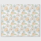 Frühlingsblumen Geschenkpapier (Flach)