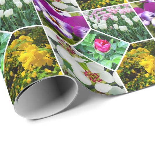 Frühlingsblumen Geschenkpapier (Rolleneckpunkt)