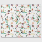 Frühlingsblumen Geschenkpapier (Flach)