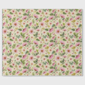 Frühlingsblumen Geschenkpapier (Flach)