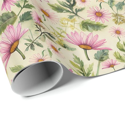 Frühlingsblumen Geschenkpapier (Rolleneckpunkt)