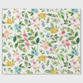 Frühlingsblumen-Geschenkpapier Geschenkpapier (Flach)
