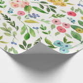 Frühlingsblumen-Geschenkpapier Geschenkpapier (Ecke)