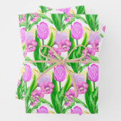 Frühlingsblumen Geschenkpapier Set (Beispiel)