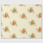 Frühlingsblumen-Geschenkverpackungspapier Geschenkpapier (Flach)