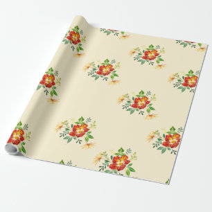Frühlingsblumen-Geschenkverpackungspapier Geschenkpapier