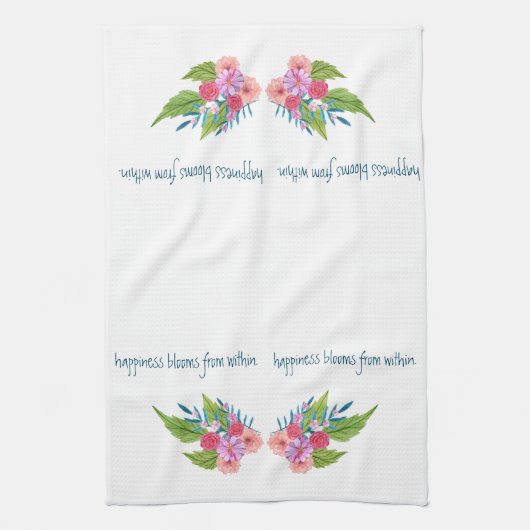 Frühlingsblumen Geschirrtuch (Vertikal)