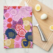 Frühlingsblumen Geschirrtuch (Viertel Falte)
