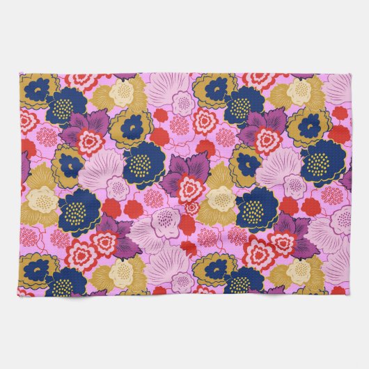 Frühlingsblumen Geschirrtuch (Horizontal)