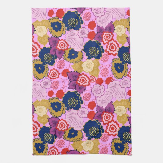 Frühlingsblumen Geschirrtuch (Vertikal)