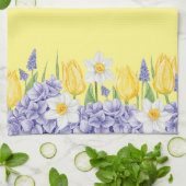 Frühlingsblumen geschirrtuch (Gefaltet)