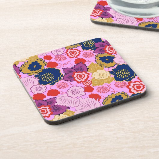 Frühlingsblumen Getränkeuntersetzer (Linke Seite)