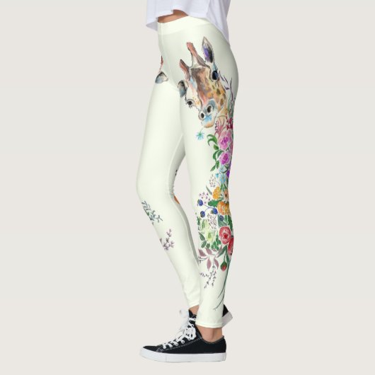 Frühlingsblumen Giraffe Leggings - Custom Colors (Links)