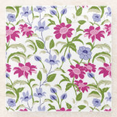 Frühlingsblumen Glasuntersetzer (Vorderseite)