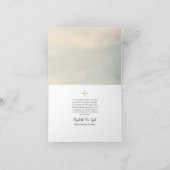 Frühlingsblumen griechisch-orthodoxe Beerdigung Dankeskarte (Innenseite)