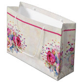 Frühlingsblumen große geschenktüte (Vorderseite Schrägansicht)
