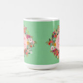 Frühlingsblumen Hallo Frühlingswäsche personalisie Kaffeetasse (Mittel)