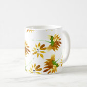 Frühlingsblumen Hand Wasserfarbe Mutternamen Kaffeetasse (VorderseiteRechts)