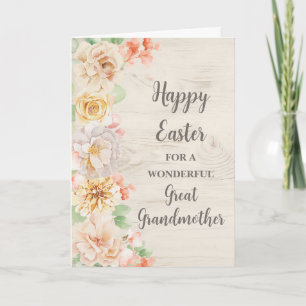 Frühlingsblumen Happy Oster Große Großmutter Feiertagskarte