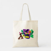 Frühlingsblumen Hase Freude Tragetasche (Rückseite)