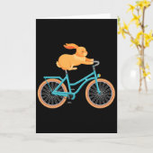 Frühlingsblumen-Hasen-Patchwork-Retro-Oster-Cottag Karte (Gelbe Blume)