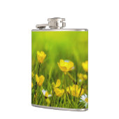 Frühlingsblumen Hintergrund Flachmann (Links)