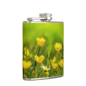 Frühlingsblumen Hintergrund Flachmann (Rechts)