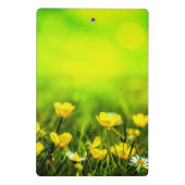 Frühlingsblumen Hintergrund Mini Klemmbrett (Rückseite)