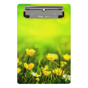 Frühlingsblumen Hintergrund Mini Klemmbrett