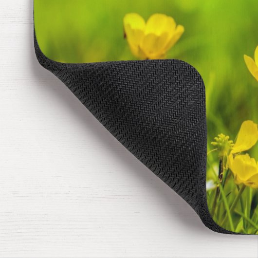 Frühlingsblumen Hintergrund Mousepad (Ecke)