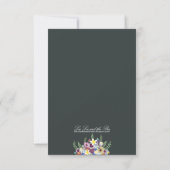 Frühlingsblumen, Hochzeit 3,5 x 5 Einladung (Rückseite)