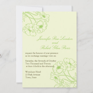 Frühlingsblumen Hochzeiten mit Blumen Einladung