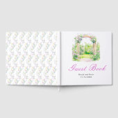 Frühlingsblumen-Hochzeitsbogen Gästebuch (Voll)