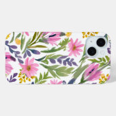 Frühlingsblumen | Hübsche Pastell Floral Wasserfar Case-Mate iPhone Hülle (Rückseite (Horizontal))