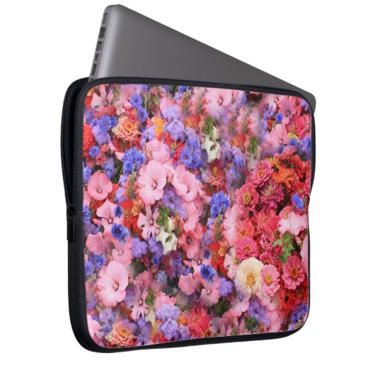 Frühlingsblumen im Park Laptopschutzhülle (Vorne Rechts)