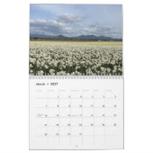 Frühlingsblumen im Skagit Valley, Washington State Kalender (Mär 2027)