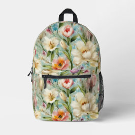 Frühlingsblumen im Stil des Impressionismus Bedruckter Rucksack