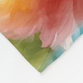 Frühlingsblumen im Stil des Impressionismus Fleecedecke (Ecke)