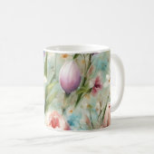 Frühlingsblumen im Stil des Impressionismus Kaffeetasse (VorderseiteRechts)