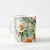 Frühlingsblumen im Stil des Impressionismus Kaffeetasse (Vorderseite Links)