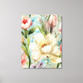 Frühlingsblumen im Stil des Impressionismus Leinwanddruck (Vorderseite)