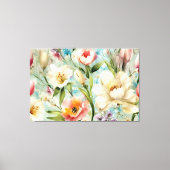 Frühlingsblumen im Stil des Impressionismus Leinwanddruck (Vorderseite)