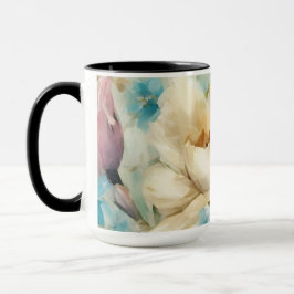 Frühlingsblumen im Stil des Impressionismus Tasse
