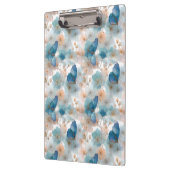 Frühlingsblumen im Vintage-Stil & blauer Schmetter Klemmbrett (Links)