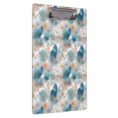 Frühlingsblumen im Vintage-Stil & blauer Schmetter Klemmbrett (Rechts)