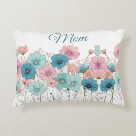 Frühlingsblumen im Vintage-Stil für Mama Dekokissen