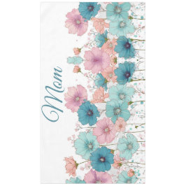 Frühlingsblumen im Vintage-Stil für Mama Tischdecke